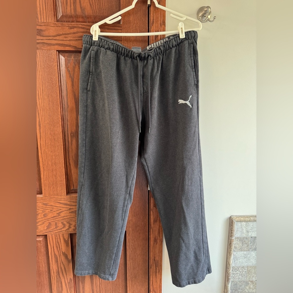MENS 2 Pair XL Puma Gray Sweatpants - Picture 5 of 6